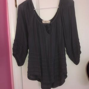 Steel gray blouse